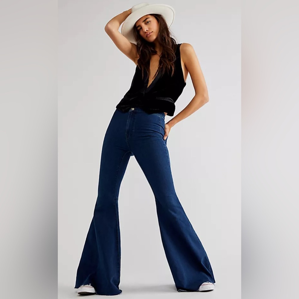 Free People Just Float On Flare Jeans